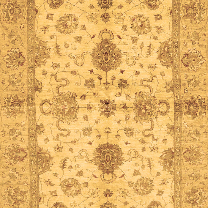 Machine Washable Oriental Brown Traditional Rug, wshabs720brn