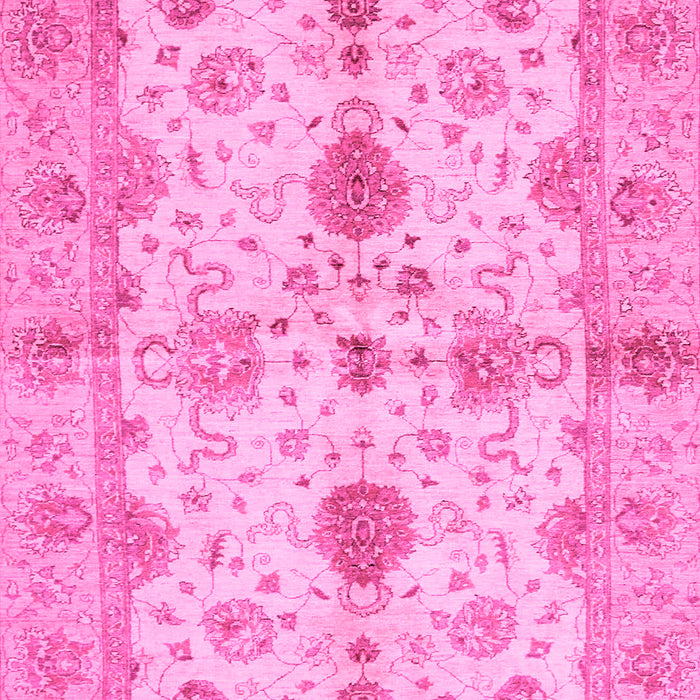 Machine Washable Oriental Pink Traditional Rug, wshabs720pnk
