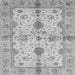 Square Machine Washable Oriental Gray Traditional Rug, wshabs720gry