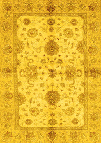 Oriental Yellow Traditional Rug, abs720yw