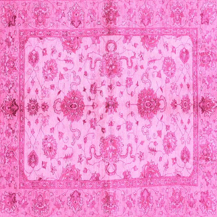 Square Oriental Pink Traditional Rug, abs720pnk