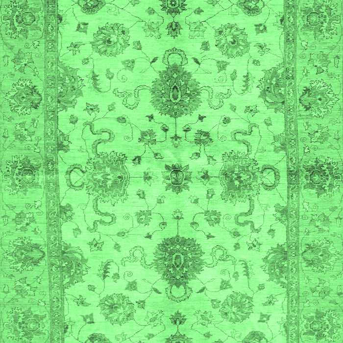 Oriental Emerald Green Traditional Rug, abs720emgrn