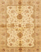 Abstract Chrome Gold Yellow Oriental Rug, abs720