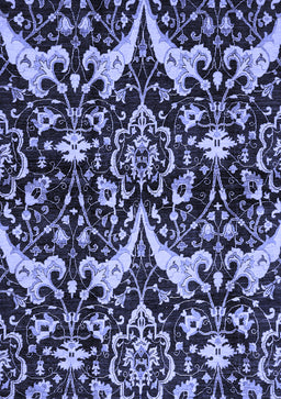 Abstract Blue Modern Rug, abs721blu