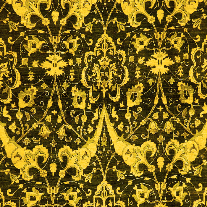 Abstract Yellow Modern Rug, abs721yw
