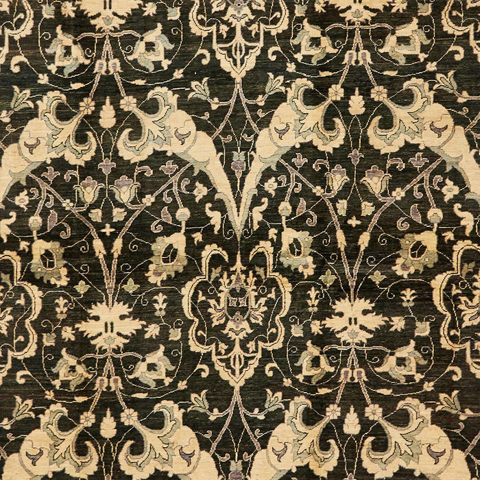 Abstract Metallic Gold Modern Rug, abs721