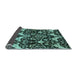 Sideview of Abstract Light Blue Modern Rug, abs721lblu