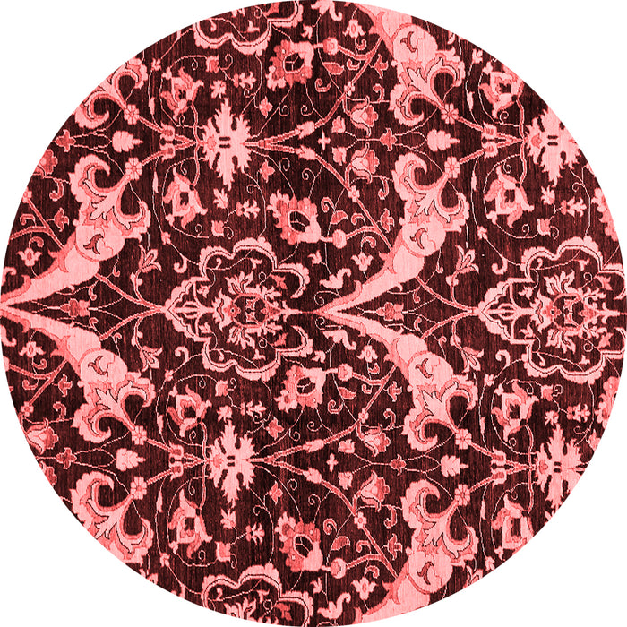 Machine Washable Abstract Red Modern Rug, wshabs721red