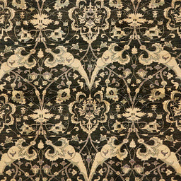 Square Machine Washable Abstract Metallic Gold Rug, wshabs721