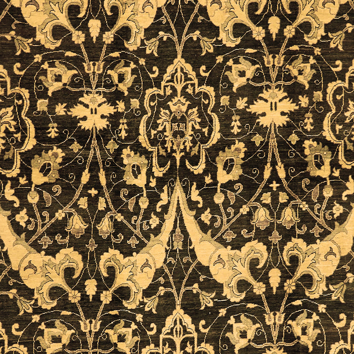 Abstract Brown Modern Rug, abs721brn