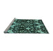 Sideview of Machine Washable Abstract Light Blue Modern Rug, wshabs721lblu