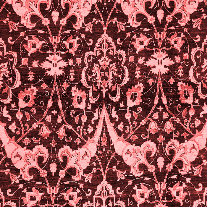 Machine Washable Abstract Red Modern Rug, wshabs721red