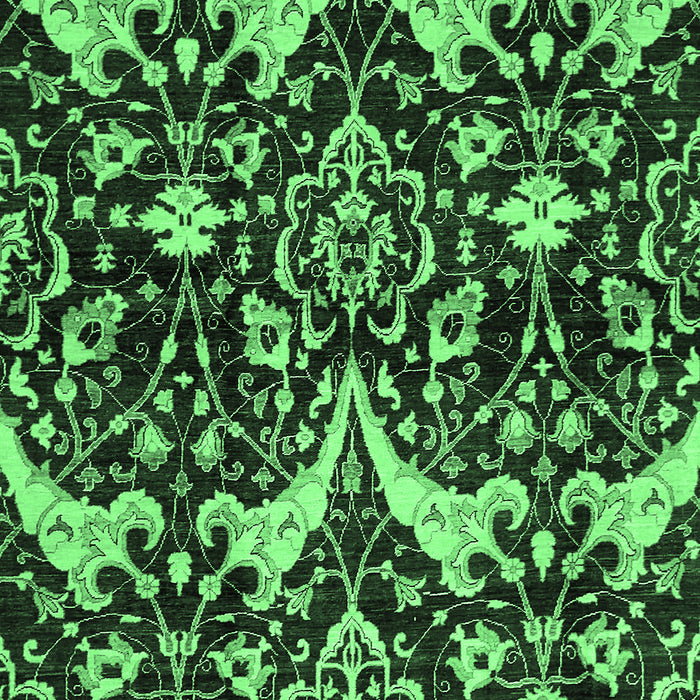 Abstract Emerald Green Modern Rug, abs721emgrn