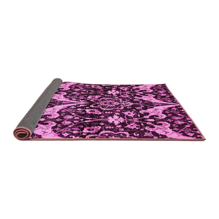 Sideview of Abstract Pink Modern Rug, abs721pnk