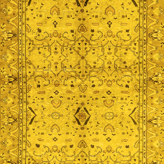 Oriental Yellow Traditional Rug, abs722yw