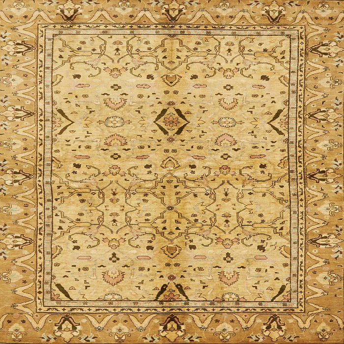 Square Abstract Sedona Brown Oriental Rug, abs722