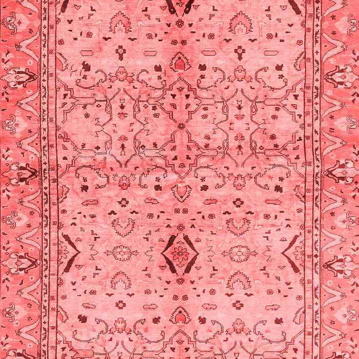 Machine Washable Oriental Red Traditional Rug, wshabs722red