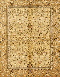 Machine Washable Abstract Sedona Brown Rug, wshabs722