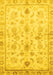 Machine Washable Oriental Yellow Traditional Rug, wshabs723yw