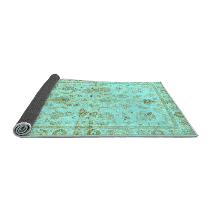 Sideview of Oriental Light Blue Traditional Rug, abs723lblu