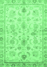 Oriental Emerald Green Traditional Rug, abs723emgrn