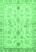 Oriental Emerald Green Traditional Rug, abs723emgrn