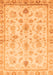 Machine Washable Oriental Orange Traditional Area Rugs, wshabs723org