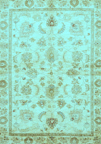 Oriental Light Blue Traditional Rug, abs723lblu