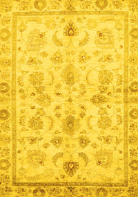 Oriental Yellow Traditional Rug, abs723yw