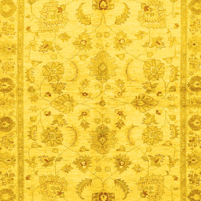 Oriental Yellow Traditional Rug, abs723yw