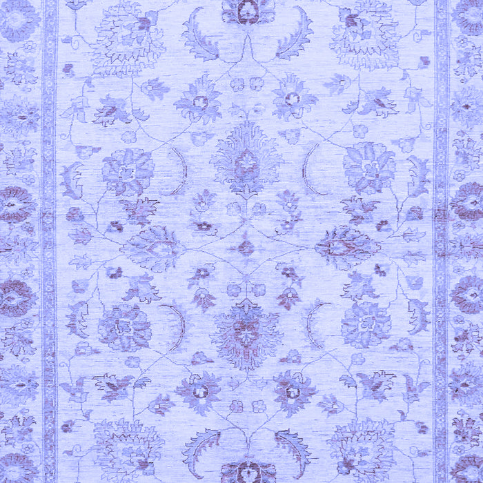 Machine Washable Oriental Blue Traditional Rug, wshabs723blu