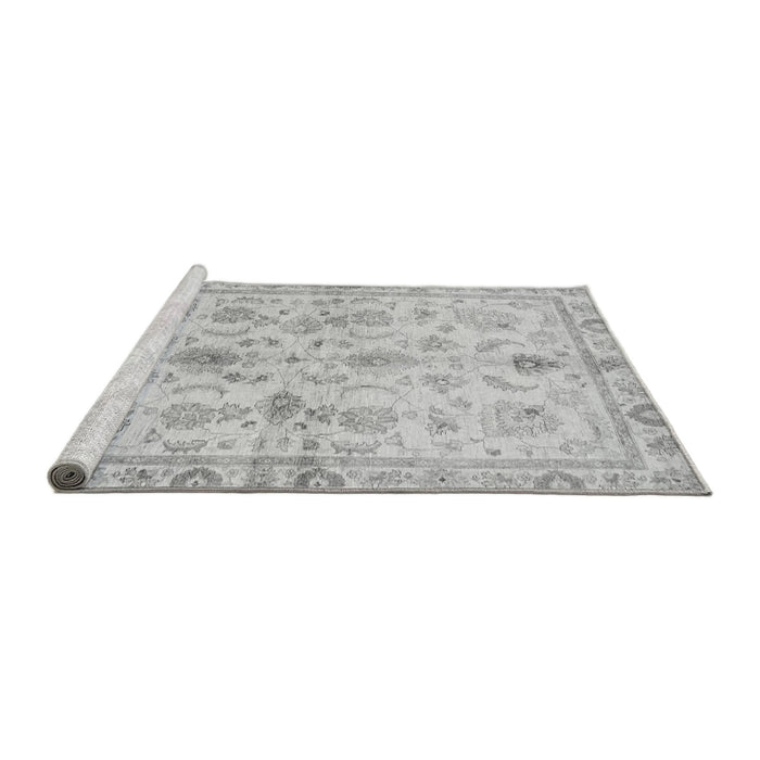 Sideview of Machine Washable Oriental Gray Traditional Rug, wshabs723gry