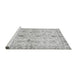 Sideview of Machine Washable Oriental Gray Traditional Rug, wshabs723gry