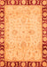 Machine Washable Oriental Orange Traditional Area Rugs, wshabs724org