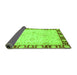 Sideview of Oriental Green Traditional Rug, abs724grn