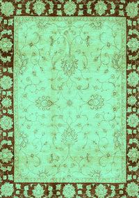 Oriental Turquoise Traditional Rug, abs724turq