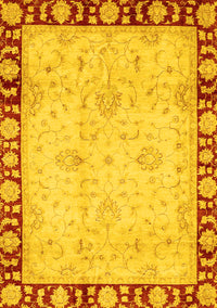 Oriental Yellow Traditional Rug, abs724yw