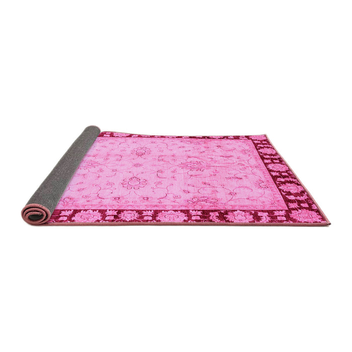 Sideview of Oriental Pink Traditional Rug, abs724pnk