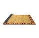 Sideview of Oriental Brown Traditional Rug, abs724brn