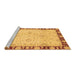 Sideview of Machine Washable Oriental Brown Traditional Rug, wshabs724brn