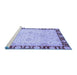 Sideview of Machine Washable Oriental Blue Traditional Rug, wshabs724blu