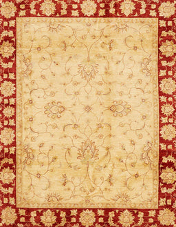 Abstract Chrome Gold Yellow Oriental Rug, abs724