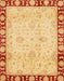 Abstract Chrome Gold Yellow Oriental Rug, abs724