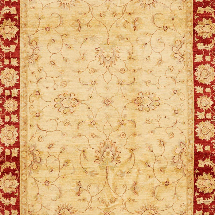 Abstract Chrome Gold Yellow Oriental Rug, abs724