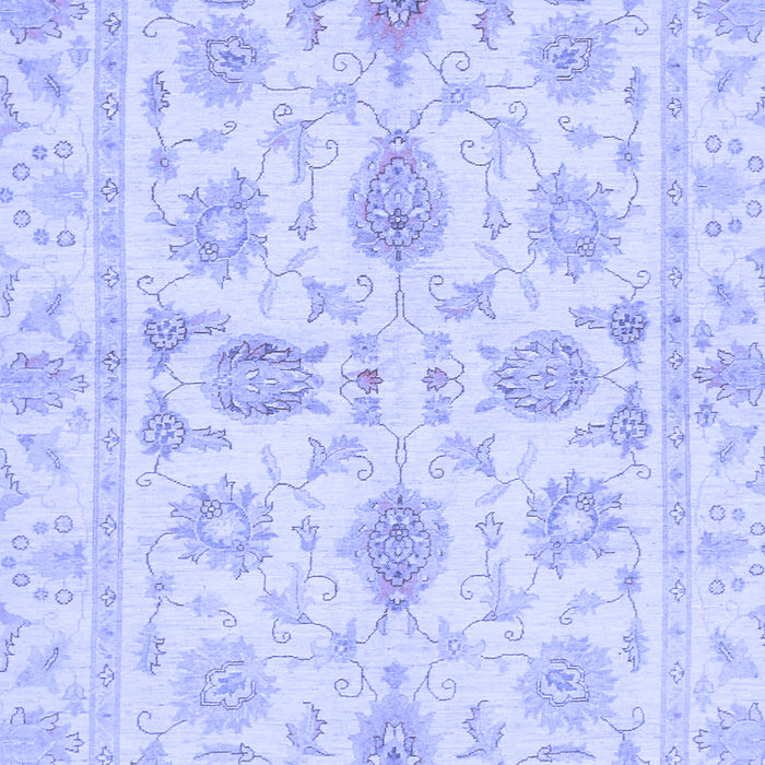 Machine Washable Oriental Blue Traditional Rug, wshabs725blu