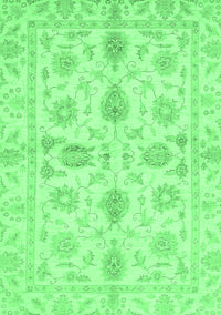 Oriental Emerald Green Traditional Rug, abs725emgrn