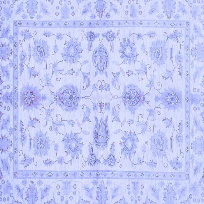 Square Oriental Blue Traditional Rug, abs725blu