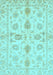 Oriental Light Blue Traditional Rug, abs725lblu