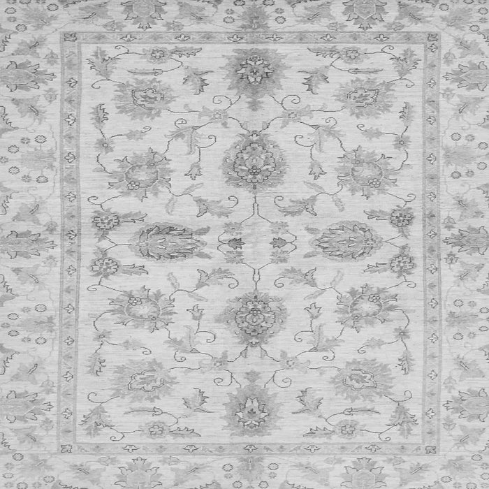 Square Oriental Gray Traditional Rug, abs725gry