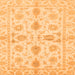 Square Machine Washable Oriental Orange Traditional Area Rugs, wshabs725org